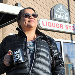 Carrie Fryberg, manager of Tulalip Liquor and Smoke Shops